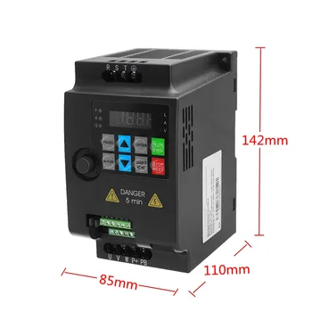 Variable Frequency Inverter Speed Control Converter Drive Controller Filter VFD 3 Phase Input 380V And 3Phase Output 380V 0.75KW
Variable Frequency Inverter Speed Control Converter Drive Controller Filter VFD 3 Phase Input 380V And 3Phase Output 380V 0.75KW