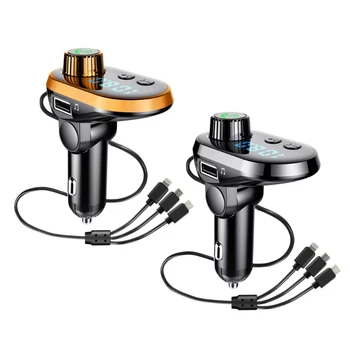 Waterproof Car MP3 Player Handsfree Car Kit Blue Screen Bluetooth FM Transmitter V5.0 TF Card 5V/3.1A Car Modulator
Waterproof Car MP3 Player Handsfree Car Kit Blue Screen Bluetooth FM Transmitter V5.0 TF Card 5V/3.1A Car Modulator