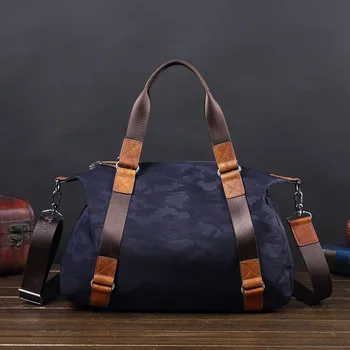 Popular logo men's bag cowhide hand bill of lading shoulder bag cross-body Oxford cloth gym bag canvas large-capacity travel bag 
Popular logo men's bag cowhide hand bill of lading shoulder bag cross-body Oxford cloth gym bag canvas large-capacity travel bag