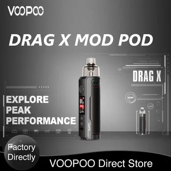 

Original VOOPOO DRAG X Mod Pod Kit with 4.5ml Pod PnP-VM6 0.15ohm / PnP-VM1 0.3ohm Coil 80W Max Output E-cig Vape Kit vs Vinci X