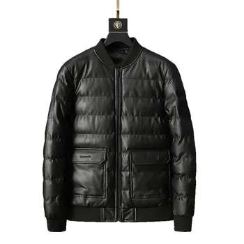 New Plus Cotton Leather Winter Coat Men Casual Baseball Stand Collar Zipper Thick Warm Winter Jacket Men Fashion Slim Jackets
New Plus Cotton Leather Winter Coat Men Casual Baseball Stand Collar Zipper Thick Warm Winter Jacket Men Fashion Slim Jackets