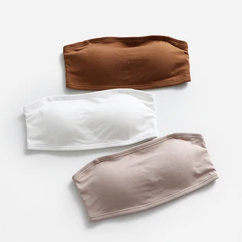 ITOOLIN Pure Cotton Sexy Back underwear Bra Cross Belt Chest Cushion Summer Women Tube Top Sudents Holiday Beach Bra 2020
ITOOLIN Pure Cotton Sexy Back underwear Bra Cross Belt Chest Cushion Summer Women Tube Top Sudents Holiday Beach Bra 2020