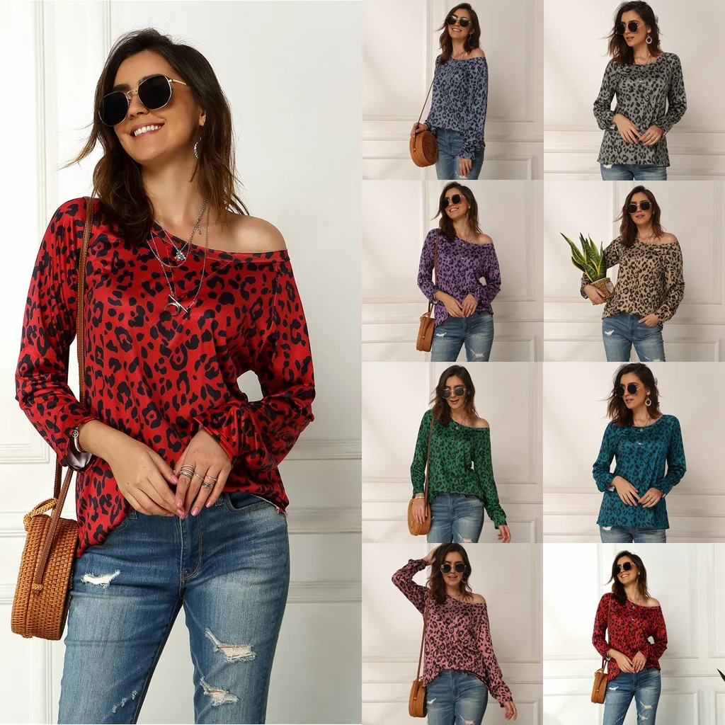 Clothes 5xl Red Leopard Tee Shirt Cold Shoulder Long Sleeve 2020 Spring Chic Fashion Cheetah Print T-shirts Lady Plus Size Tops
Clothes 5xl Red Leopard Tee Shirt Cold Shoulder Long Sleeve 2020 Spring Chic Fashion Cheetah Print T-shirts Lady Plus Size Tops