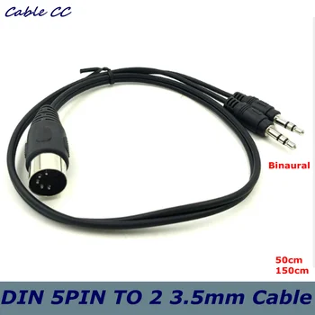 0.5m 1.5m DIN 5Pin MIDI Din 5-pin rotating 2 x 3.5mm two-channel audio adapter cable for radio MP3 MP4 computer equipment
0.5m 1.5m DIN 5Pin MIDI Din 5-pin rotating 2 x 3.5mm two-channel audio adapter cable for radio MP3 MP4 computer equipment