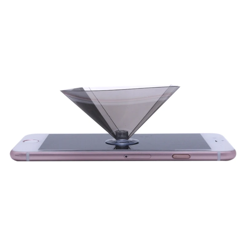 2020 New 3D Holographic Projector Pyramid Display With Sucker For 3.5-6Inch Smartphone