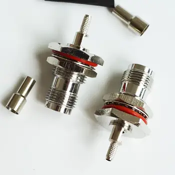 RF Connector Socket TNC Female With O-ring Bulkhead Panel Nut Window Crimp for RG316 RG174 RG179 LMR100 Cable
RF Connector Socket TNC Female With O-ring Bulkhead Panel Nut Window Crimp for RG316 RG174 RG179 LMR100 Cable