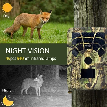 12MP 480P Trail Game Camera Motion Activated Hunting Camera Outdoor Wildlife Scouting Camera 46 LEDs Night Vision IP56
12MP 480P Trail Game Camera Motion Activated Hunting Camera Outdoor Wildlife Scouting Camera 46 LEDs Night Vision IP56