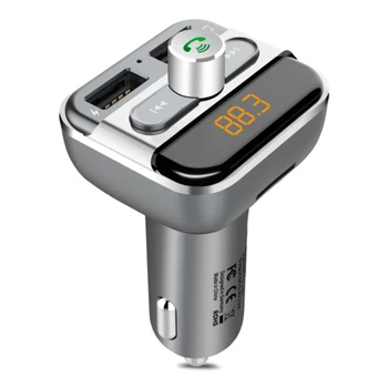 Universal Car Bluetooth Wireless Hands-free FM Transmitter Kit MP3 Dual USB LED display Charger for 12V-24V car vehicles trucks
Universal Car Bluetooth Wireless Hands-free FM Transmitter Kit MP3 Dual USB LED display Charger for 12V-24V car vehicles trucks