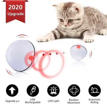 Smart Interactive Cat Toy USB Rechargeable Led Light 360 Degree Self Rotating Ball Pets Playing Toys Motion Activated Pet Ball
Smart Interactive Cat Toy USB Rechargeable Led Light 360 Degree Self Rotating Ball Pets Playing Toys Motion Activated Pet Ball