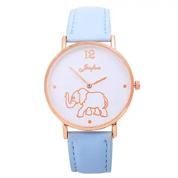 Cute Ladies Watches Cartoon Elephant Shape Round Alloy Dial Faux Leather Strap Analog Quartz Creative Women Wristwatch 
Cute Ladies Watches Cartoon Elephant Shape Round Alloy Dial Faux Leather Strap Analog Quartz Creative Women Wristwatch