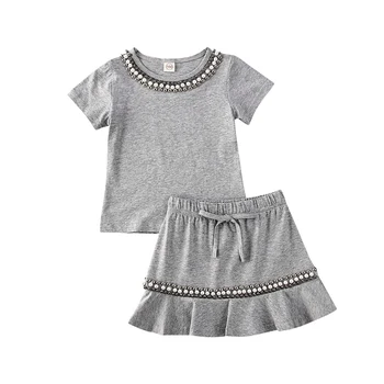 0-5 years high quality girl clothing set 2020 new summer fashion short sleeve solid t shirt + ruffle skirt kid children clothing
0-5 years high quality girl clothing set 2020 new summer fashion short sleeve solid t shirt + ruffle skirt kid children clothing