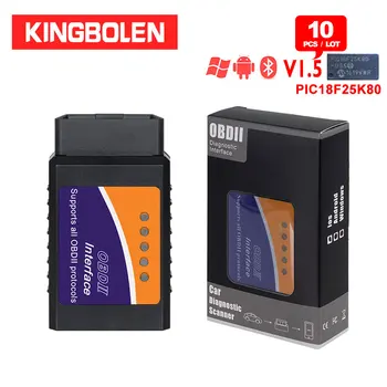 10pcs/Lot ELM327 Bluetooth V1.5 PIC18f25k80 Chip Diagnostic Scanner J1850 Protocol elm 327 OBDII OBD2 vehicle android Torque
10pcs/Lot ELM327 Bluetooth V1.5 PIC18f25k80 Chip Diagnostic Scanner J1850 Protocol elm 327 OBDII OBD2 vehicle android Torque