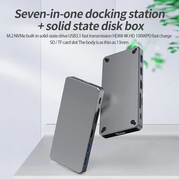 Blueendless M.2 NVME SSD Enclosure USB C Hub Combo 4K@30Hz HDMI USB3.0 SD/TF Card Reader for Mac Pro/Type C Laptops
Blueendless M.2 NVME SSD Enclosure USB C Hub Combo 4K@30Hz HDMI USB3.0 SD/TF Card Reader for Mac Pro/Type C Laptops