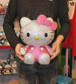 31cm Large Piggy Bank Manual Diamond KT Cat Bank Not Afraid to Fall Ornaments Children bank money box money safe chrismas gift
31cm Large Piggy Bank Manual Diamond KT Cat Bank Not Afraid to Fall Ornaments Children bank money box money safe chrismas gift