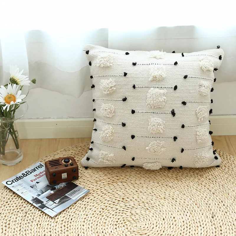 cojines decorativos para sofa Morocco geometric black and white tufted pillowcase christmas pillow cover living room decoration
cojines decorativos para sofa Morocco geometric black and white tufted pillowcase christmas pillow cover living room decoration