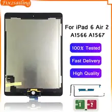 9.7" AAA+ Grade For Apple iPad 6 Air 2 LCD Display Touch Screen Digitizer Assembly Replacement For iPad 6 A1567 A1566 LCD Panel
9.7" AAA+ Grade For Apple iPad 6 Air 2 LCD Display Touch Screen Digitizer Assembly Replacement For iPad 6 A1567 A1566 LCD Panel