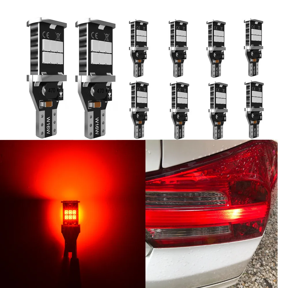 T15 W16W Canbus No Error LED Car Tail Bulb Brake Light Auto Reverse Lamp Amber for mini cooper audi a4 b7 peugeot 206 passat
T15 W16W Canbus No Error LED Car Tail Bulb Brake Light Auto Reverse Lamp Amber for mini cooper audi a4 b7 peugeot 206 passat