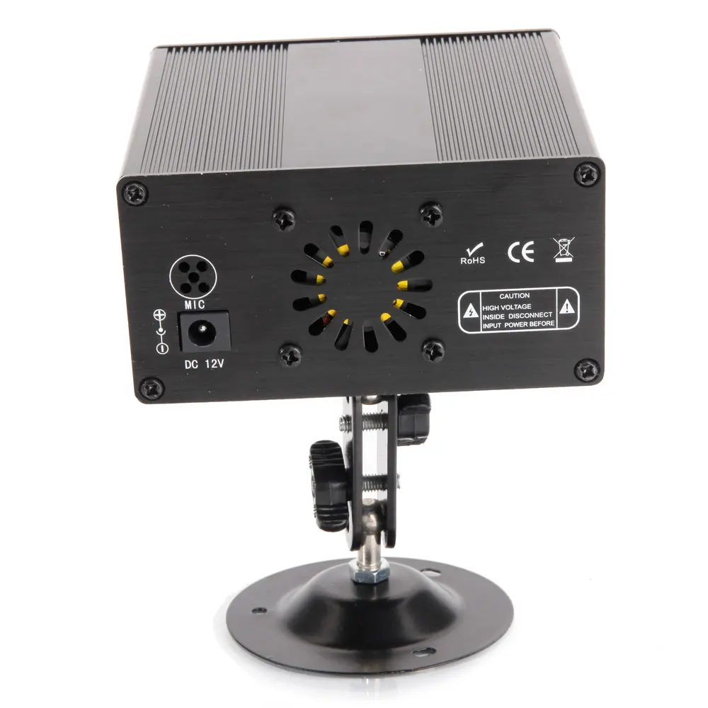 9W RGB Auto / Manual / Sound Active Remote Control Mini LED Strobe Laser Stage Light
9W RGB Auto / Manual / Sound Active Remote Control Mini LED Strobe Laser Stage Light