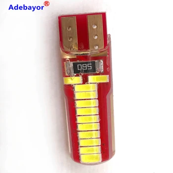 100PCS T10 LED Light 194 W5w Led Canbus 4014 24 SMD SILICA Super Bright Bulbs Wedge Bulbs 12V DC Bidirectional Light White
100PCS T10 LED Light 194 W5w Led Canbus 4014 24 SMD SILICA Super Bright Bulbs Wedge Bulbs 12V DC Bidirectional Light White