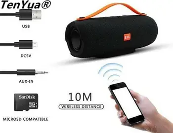 E13 Mini Portable Wireless Bluetooth Speaker Stereo Speakerphone Radio Music Subwoofer Column Speakers for Computer with TF FM
E13 Mini Portable Wireless Bluetooth Speaker Stereo Speakerphone Radio Music Subwoofer Column Speakers for Computer with TF FM