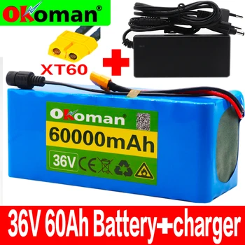 36V 10S4P 60Ah battery pack 500W high power battery 42V 60000mAh Ebike electric bicycle BMS 42v battery with xt60 plug+charger
36V 10S4P 60Ah battery pack 500W high power battery 42V 60000mAh Ebike electric bicycle BMS 42v battery with xt60 plug+charger