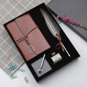 1 Set New Dip Feather Calligraphy with Nibs Gift Pen Writing Ink Pen Set Wedding Fountain Pen Gift Box Design
1 Set New Dip Feather Calligraphy with Nibs Gift Pen Writing Ink Pen Set Wedding Fountain Pen Gift Box Design