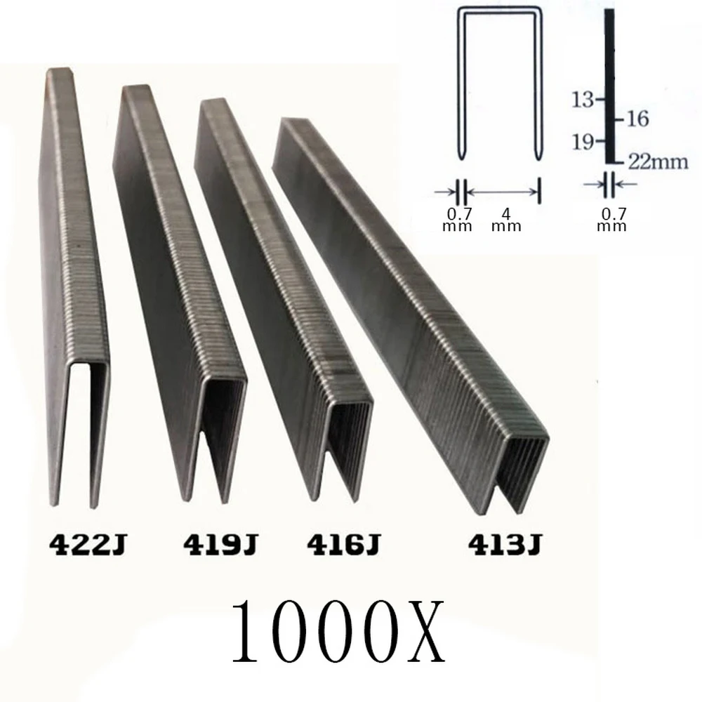 1000PCS Pneumatic Nail Guns Electric Coding Common 413J 416J 419J 422J Nails Steel Nail 4mm DIY carpentry Woodworking Decoration
1000PCS Pneumatic Nail Guns Electric Coding Common 413J 416J 419J 422J Nails Steel Nail 4mm DIY carpentry Woodworking Decoration