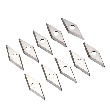 10Pcs Diamond Shape Carbide Insert Cutter for Detailer Wood Turning Tool 10X28mm
10Pcs Diamond Shape Carbide Insert Cutter for Detailer Wood Turning Tool 10X28mm