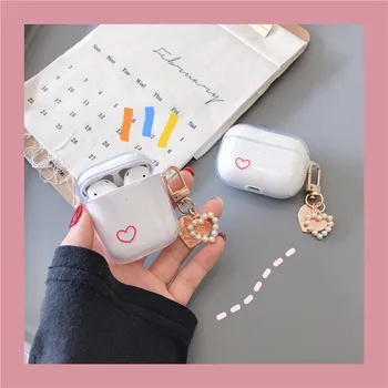 Luxury Cute Pearl Shell metal Keychain Silicone Headphone Earphone case for Airpods 1 2 pro Lovely heart Wireless Headset cover
Luxury Cute Pearl Shell metal Keychain Silicone Headphone Earphone case for Airpods 1 2 pro Lovely heart Wireless Headset cover
