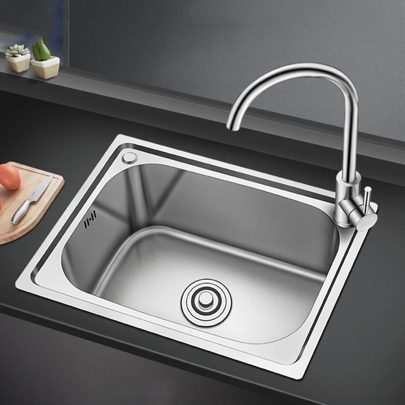 304 Stainless Steel Kitchen Double Sink Thickness Silver Sinks with Faucet Strainer Stainless Steel Undermount or Above Counter 
304 Stainless Steel Kitchen Double Sink Thickness Silver Sinks with Faucet Strainer Stainless Steel Undermount or Above Counter