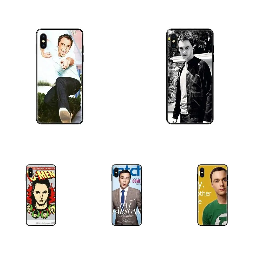 Фото Soft TPU Black Case Mobile For Xiaomi Mi Note A1 A2 A3 5 5s 6 8 9 10 SE Lite Pro Ultra Sheldon Lee Cooper Bazinga Jim Parsons | Мобильные