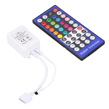 40 Key RF IR Remote Control with Power Adapter RGBW Controller Dimmer DC12V Control Remoter For LED Lights Strip
40 Key RF IR Remote Control with Power Adapter RGBW Controller Dimmer DC12V Control Remoter For LED Lights Strip