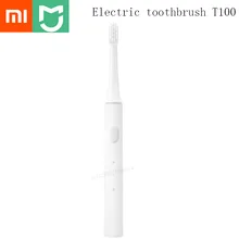Original Xiao mi jia T100 mi brosse à dents électrique intelligente 46g 2 vitesses Xiao mi brosse à dents sonique blanchissant la Zone de soins bucco-dentaires(China)
