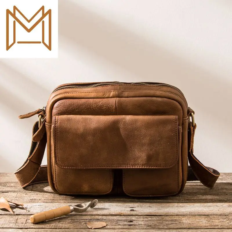 Man Single Shoulder Package Backpack Genuine Leather Single Shoulder Satchel Man Package Motion Outdoors Small Bag
Man Single Shoulder Package Backpack Genuine Leather Single Shoulder Satchel Man Package Motion Outdoors Small Bag