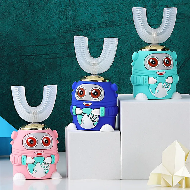 360 Degrees Intelligent Automatic Sonic Electric Toothbrush U Type 5 Modes Tooth Brush USB Charging Tooth Whitening Children's
360 Degrees Intelligent Automatic Sonic Electric Toothbrush U Type 5 Modes Tooth Brush USB Charging Tooth Whitening Children's