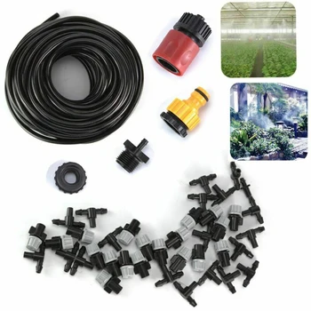 50FT Water Mister Nozzles Set Outdoor Misting Cooling System Garden Irrigation Faucet Connector Single End 3-Way T Shape Connect
50FT Water Mister Nozzles Set Outdoor Misting Cooling System Garden Irrigation Faucet Connector Single End 3-Way T Shape Connect