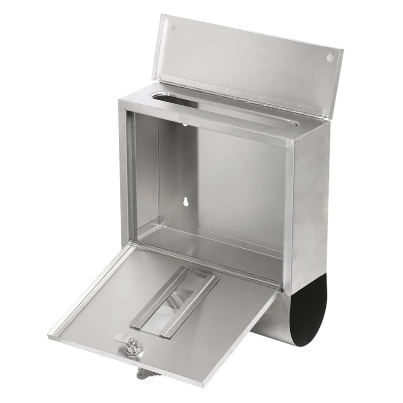 Hot Sale Waterproof Stainless Steel Lockable Mailbox Newspaper Holder Outdoor Mail Post Letter Box 
Hot Sale Waterproof Stainless Steel Lockable Mailbox Newspaper Holder Outdoor Mail Post Letter Box