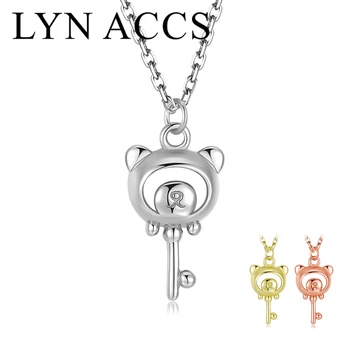 100% Genuine 925 Sterling Silver Cute Panda Head Key Pendant Necklace Rose Gold Chain Fine Jewelry Gifts Necklace for Women
100% Genuine 925 Sterling Silver Cute Panda Head Key Pendant Necklace Rose Gold Chain Fine Jewelry Gifts Necklace for Women