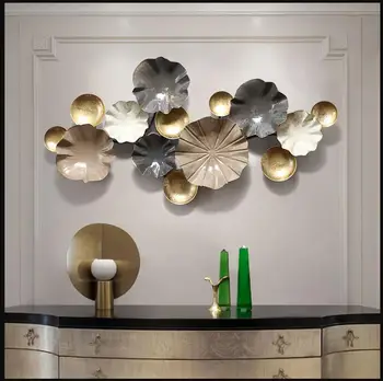 Chinese Wrought Iron Lotus Leaf Wall Mural Pendant Home Livingroom Wall Hanging Ornaments Restaurant Wall Sticker Crafts Decor
Chinese Wrought Iron Lotus Leaf Wall Mural Pendant Home Livingroom Wall Hanging Ornaments Restaurant Wall Sticker Crafts Decor