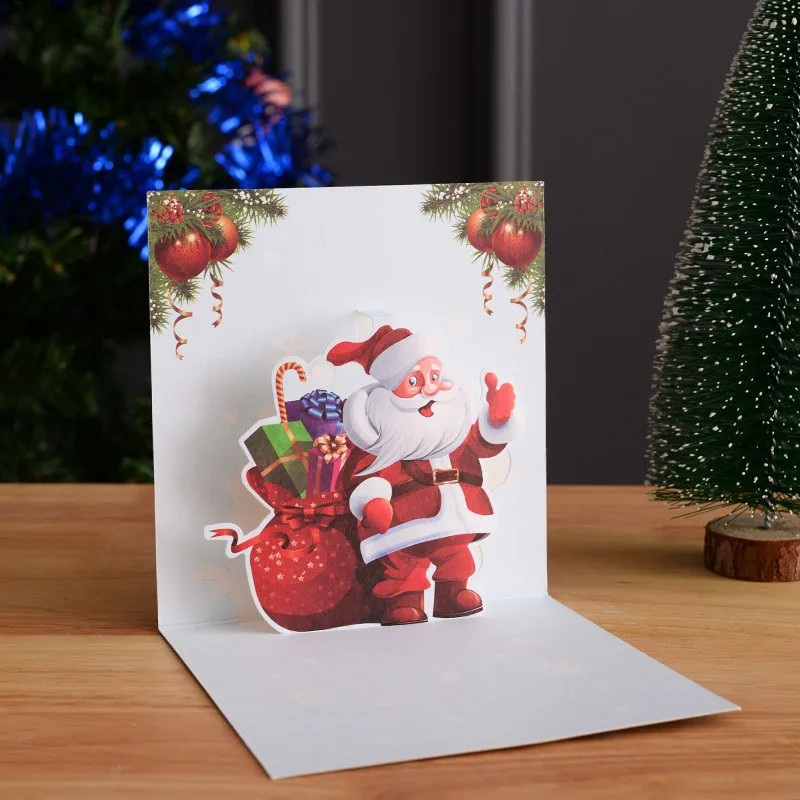 2PC 3D Pop Up Merry Christmas Santa Claus Mini Greeting Cards Laser Cut Christmas Tree Deer Gift Message New Year Greeting Card
2PC 3D Pop Up Merry Christmas Santa Claus Mini Greeting Cards Laser Cut Christmas Tree Deer Gift Message New Year Greeting Card