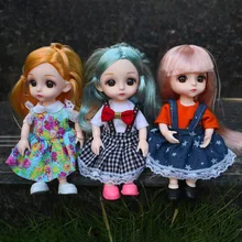 16CM BJD Doll with Clothes Set 3D Eyes 13 Joints Movable Fashion Cute Nude Casual Doll Accessories Modified Toy Girl Gift
16CM BJD Doll with Clothes Set 3D Eyes 13 Joints Movable Fashion Cute Nude Casual Doll Accessories Modified Toy Girl Gift