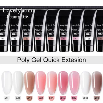 Lovelyhome Poly Nail Gel Nails Quick Extensions Builder Finger Nail Art Acrylic Gel Varnish 15ML 9 Colors Manicure Tool
Lovelyhome Poly Nail Gel Nails Quick Extensions Builder Finger Nail Art Acrylic Gel Varnish 15ML 9 Colors Manicure Tool