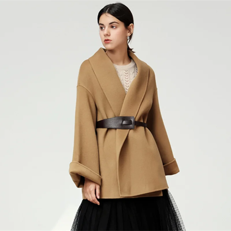 100% Wool Coats Handmade 2020 Autumn Winter Elegant Ladies loose Lace UP Women double faced Pur Wool Coat Woolen Jacket Overcoat
100% Wool Coats Handmade 2020 Autumn Winter Elegant Ladies loose Lace UP Women double faced Pur Wool Coat Woolen Jacket Overcoat