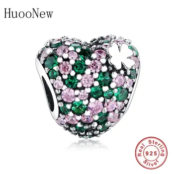 Fit Original Pandora Charm Bracelet 925 Sterling Silver Four Leaf Clover Heart Color Reflection Bead For Jewelry Making Berloque 
Fit Original Pandora Charm Bracelet 925 Sterling Silver Four Leaf Clover Heart Color Reflection Bead For Jewelry Making Berloque