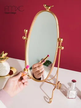 Modern vanity mirror household simple desktop dressing student bedroom desktop single-sided dressing table mirror LB10282
Modern vanity mirror household simple desktop dressing student bedroom desktop single-sided dressing table mirror LB10282