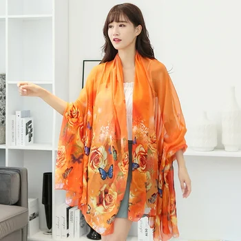 Women's Scarves Fashion Floral Printed Chiffon Shawl Soft Beach Towel Scarf Beautiful Neckerchief Exquisite Stole Wraps
Women's Scarves Fashion Floral Printed Chiffon Shawl Soft Beach Towel Scarf Beautiful Neckerchief Exquisite Stole Wraps