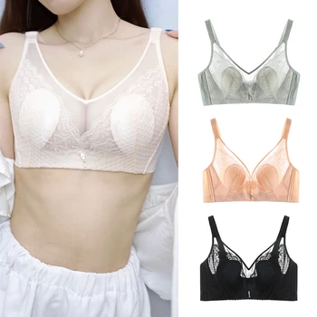 New ultra-thin transparent lace bra sexy crystal cup large size comfortable push-up adjustable underwear bra
New ultra-thin transparent lace bra sexy crystal cup large size comfortable push-up adjustable underwear bra
