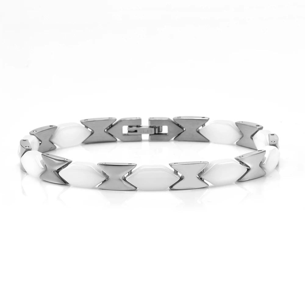 SDA Women Health Energy Ceramics Bracelet White Twisted Magnetic Bangle Stainless Steel Power Therapy Magnet
SDA Women Health Energy Ceramics Bracelet White Twisted Magnetic Bangle Stainless Steel Power Therapy Magnet