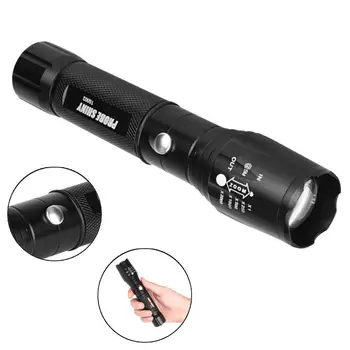 Adjustable Focus T6 LED Flashlight Telescopic Zoom Rechargeable Torch IPX4 Tactical Flashlight Hunting Flashlight
Adjustable Focus T6 LED Flashlight Telescopic Zoom Rechargeable Torch IPX4 Tactical Flashlight Hunting Flashlight