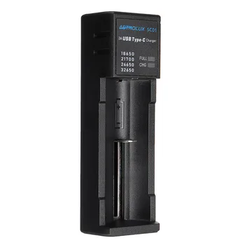 Astrolux SC01 Type-C 2A Quick Charge USB Battery Charger Li-ion/IMR/INR/ICR Charger For 18650 20700 21700 26650 Cell
Astrolux SC01 Type-C 2A Quick Charge USB Battery Charger Li-ion/IMR/INR/ICR Charger For 18650 20700 21700 26650 Cell